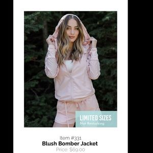 Zyia Blush Bomber Jacket